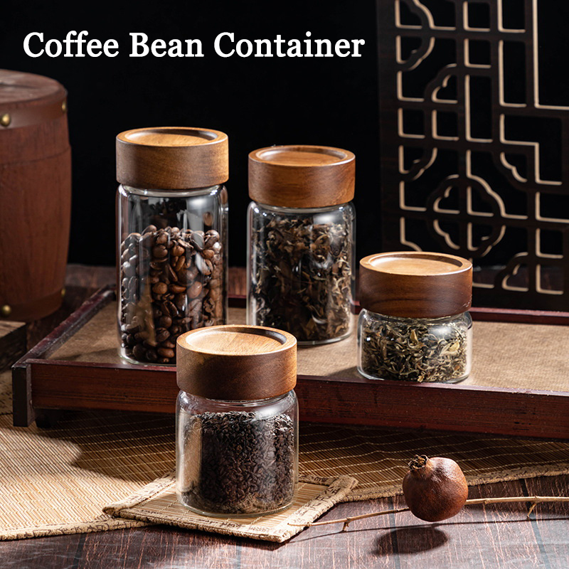 Coffee Tea Gift Set - Pojemnik na ziarna kawy, tuba, stojak