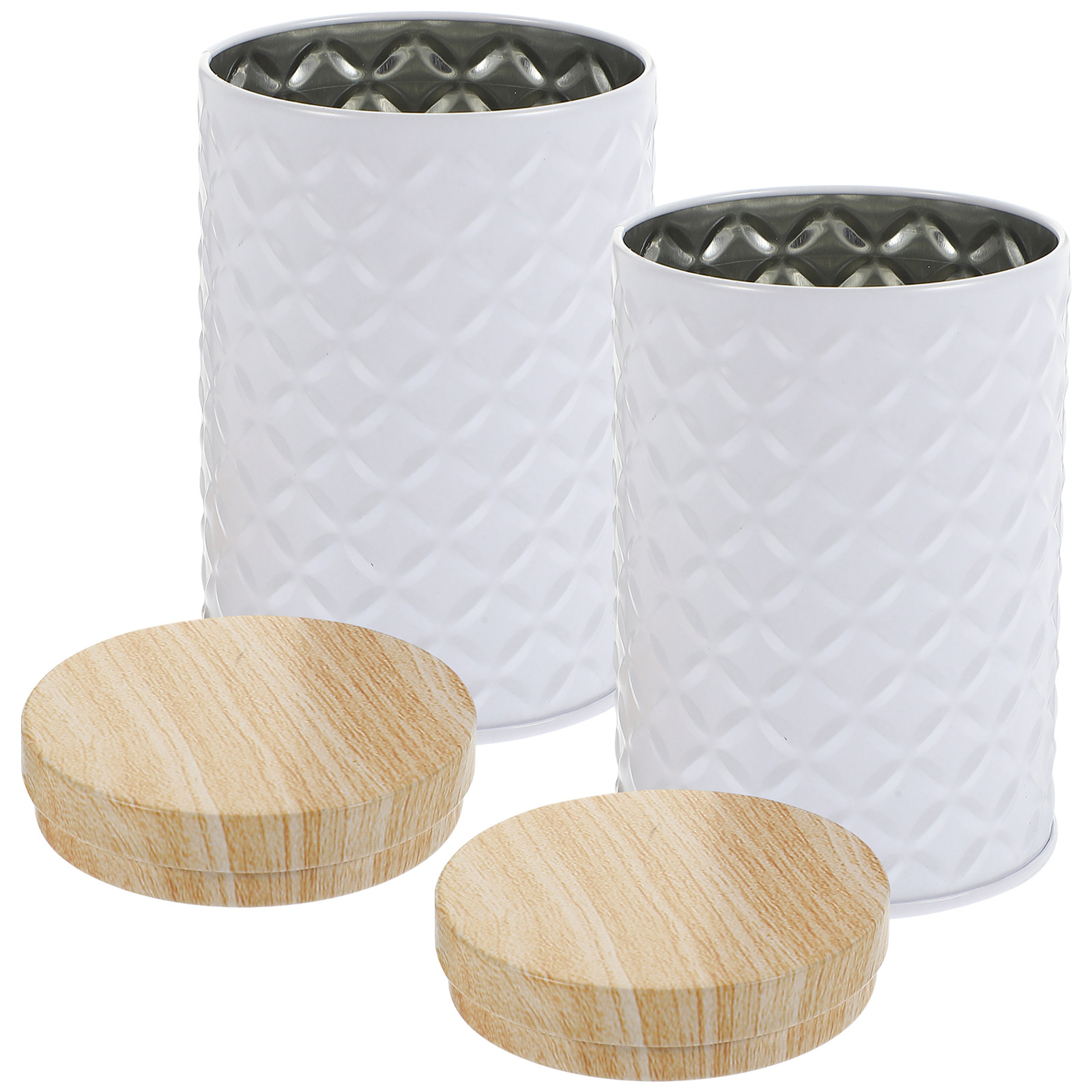 Coffee Tea Organizer - 2 sztuki metalowych pojemników do przechowywania