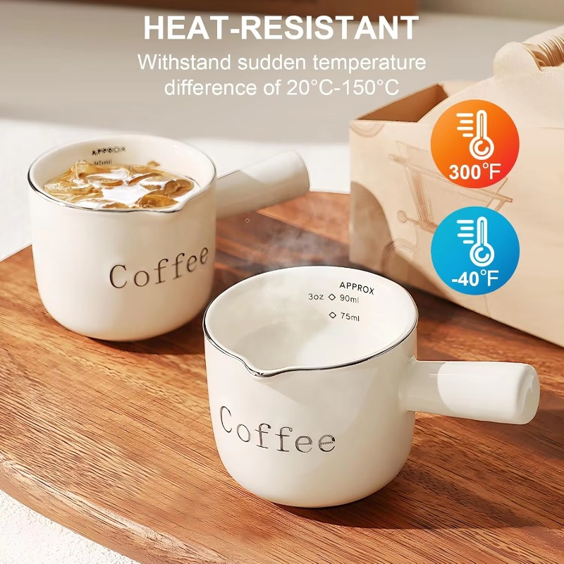 Coffee Tea Latte - Mini ceramiczny kubek do kawy z