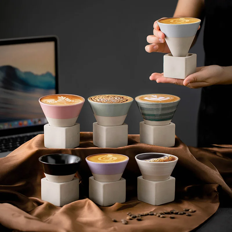 Coffee Tea Latte - 1 szt. Retro Japoński Trójkątny Kubek