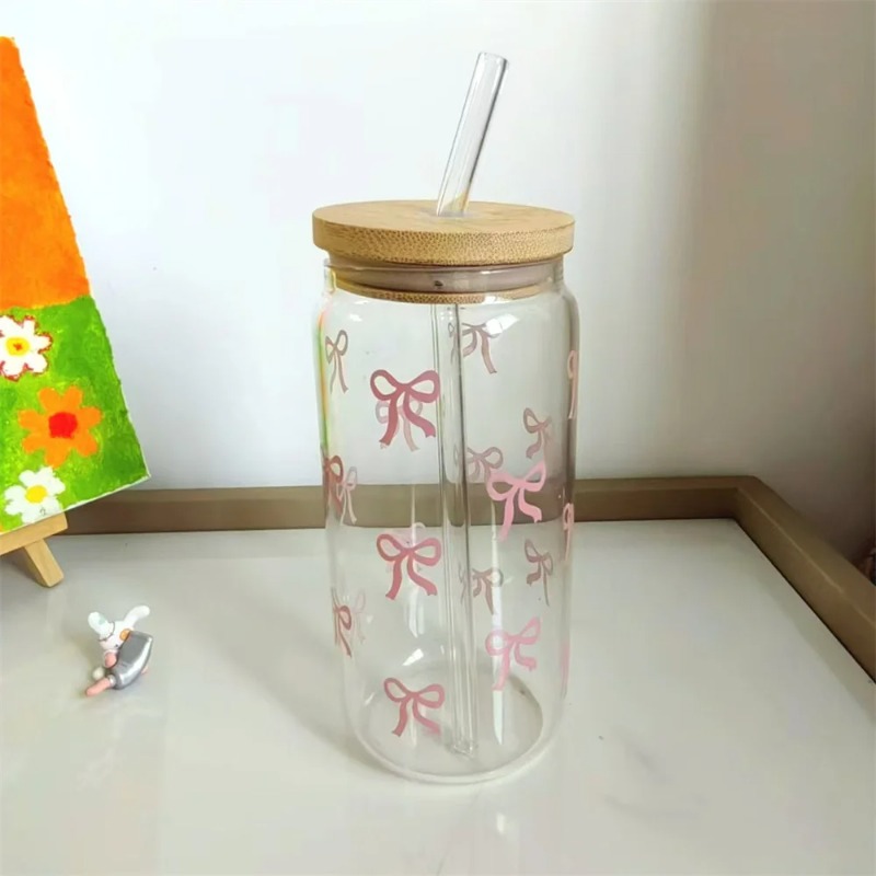 1 szt. Uroczy szklany kubek z  – Coffee Tea Jars recenzja i cena