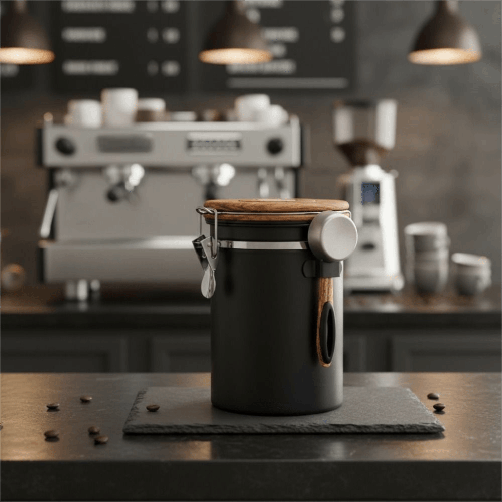 Pojemnik na ziarna kawy ze sta – Coffee Leaves Tea recenzja i cena