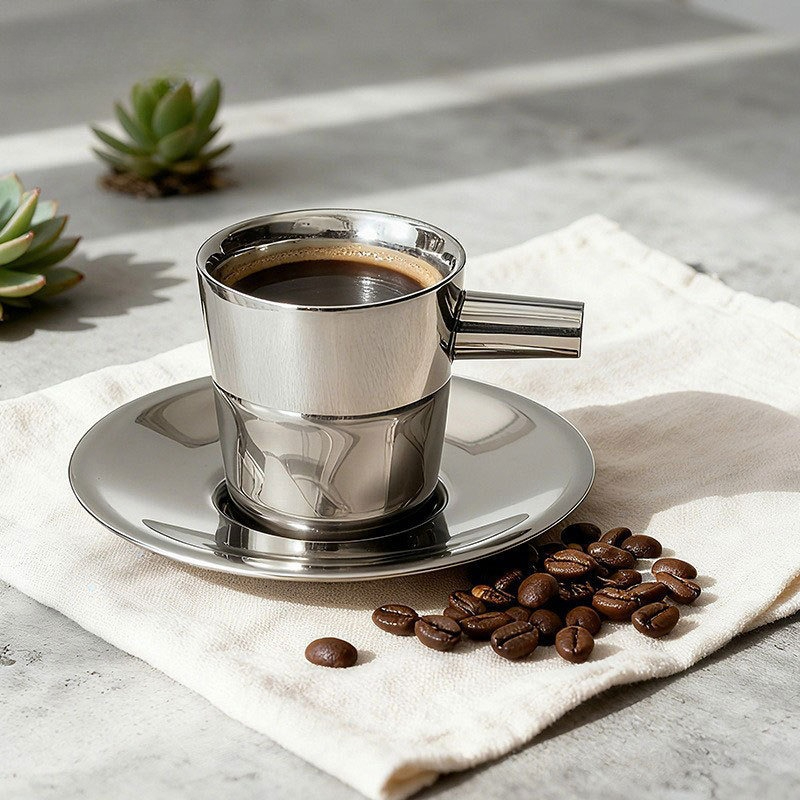 Zestaw 2 sztuk kubków do kawy  – Coffee Tea Latte recenzja i cena