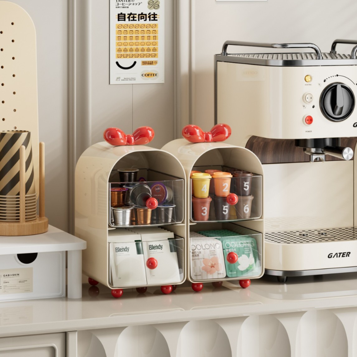 Organizer na kapsułki do kawy, – Coffee Tea Organizer recenzja i cena
