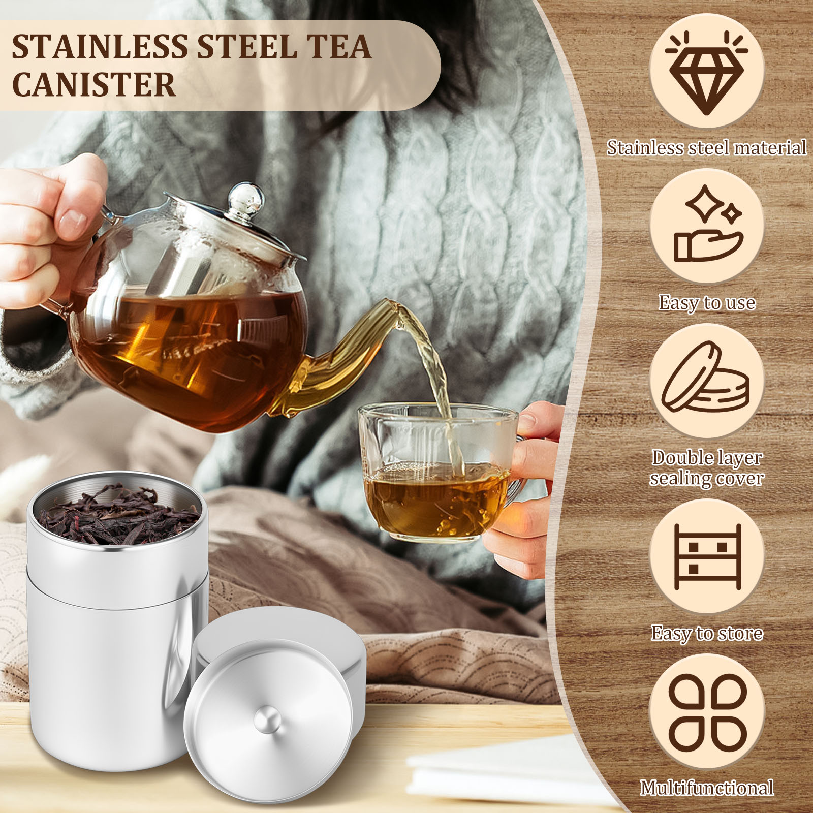 Pojemniki ze Stali Nierdzewnej – Coffee Leaves Tea recenzja i cena